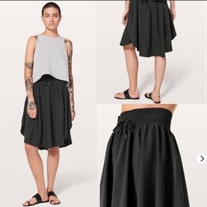 Lululemon The Everyday Skirt Black Sz 6
